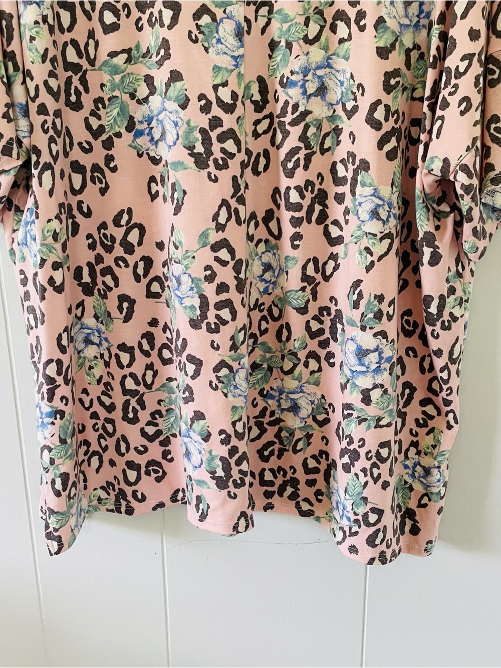 Sew In Love Pink Floral & Leopard Scoop Neck Tee - Picture 10 of 10
